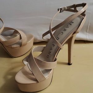 Marc Defang Nude Heels sz 9